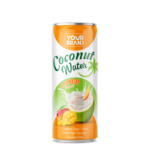 Agua de Coco y Mango Pura Baja en Grasa, 320 ml, Sabor Cristalino, para Venta al por Mayor y Exportación (OEM) - Product Image 1