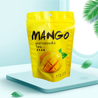 Sachet refermable écologique résistant à l'humidité pour fruits lyophilisés, emballage de mangue