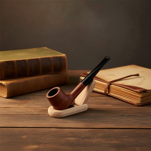 Pipa de Fumar de Madera Hecha a Mano, Estilo Vintage, Ecológica y Duradera, con Acabado Lacado, de Alta Calidad y Portátil - Product Image 3