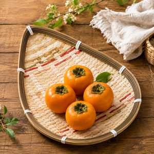 Plateau de service durable en bambou, fait main au Vietnam, vente en gros, assiette ronde ovale naturelle - Product Image 6