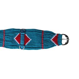 Cincha de Mohair Occidental Tejida a Mano con Diseño Geométrico Duradero, Ajuste Seguro para la Silla de Montar, Accesorio para Caballos Hecho en India - Product Image 5