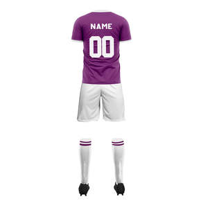 Tenues de football pour hommes avec logo personnalisable, ensemble de maillots imprimés par sublimation complète, ensemble de tenues de football pour l'entraînement et les matchs - Product Image 4