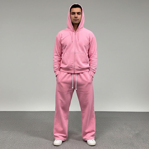 Ensemble de survêtement pour hommes : veste zippée et pantalon de jogging – Tenue de sport athlétique pour l'entraînement, la course, la gym, le fitness et les activités décontractées en extérieur - Product Image 5