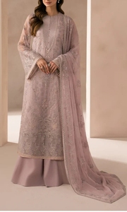 Cream Embroidered Silk Bridal <b>Kurta</b> Set Pink Dupatta <b>Indian</b> Pakistani Shalwar Kameez Traditional Islamic Clothing Customizable - Product Image 2
