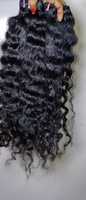 Extensions de cheveux naturels bouclés indiens Remy double drawn de 24 pouces, 100 % naturels, pour tresses