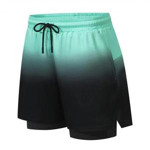 Shorts de sport pour hommes 2-en-1 camouflage à cordon de serrage, taille mi-haute, séchage rapide, pour la course, la gym, l'entraînement, le fitness, le jogging, vêtements de sport d'été - Product Image 5