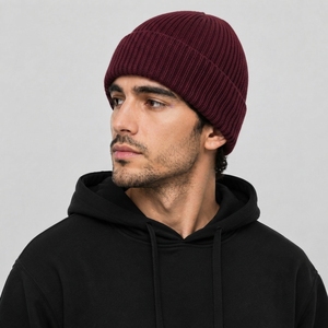 <b>Men</b> Warm Knitted Skull Beanie Cap Soft Breathable Stretch <b>Winter</b> <b>Hat</b> for Outdoor Walking Hiking Travel Casual Daily Wear - Product Image 4