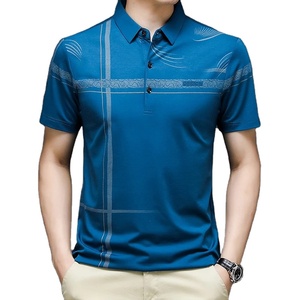 T-shirt orange pour homme, coupe classique, confortable, streetwear basique, vêtements en toile, anti-froissement, de haute qualité, chic décontracté, col - Product Image 1