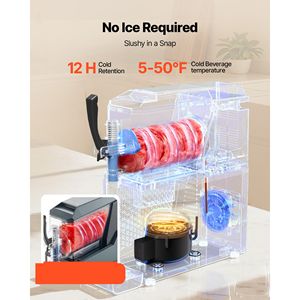 Macchina per Slushie 4L (135oz) Senza Ghiaccio, per Bevande Congelate, Vasca Singola, per Casa, Macchina per Margarita - Product Image 3