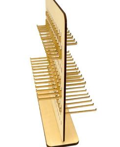 คลาสสิกไม้รังผึ้งที่วางโชว์ต่างหูชั้นวางแก้วปรับขนาดได้มีเสน่ห์ใช้งานได้ - Product Image 5