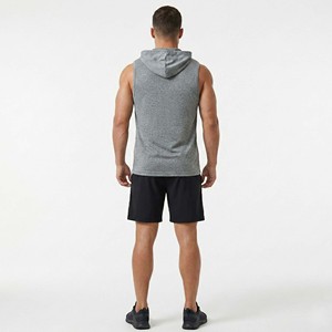 Débardeur de sport sans manches pour homme avec poche kangourou, 100 % coton, séchage rapide, respirant, vente en gros - Product Image 5