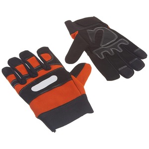 Guantes de Conducción Rojos y Negros de Cuero, Impermeables, con Protección UV, Resistentes al Viento, Dedos Completos, Antideslizantes, Transpirables, con Correa Ajustable para la Muñeca - Product Image 6