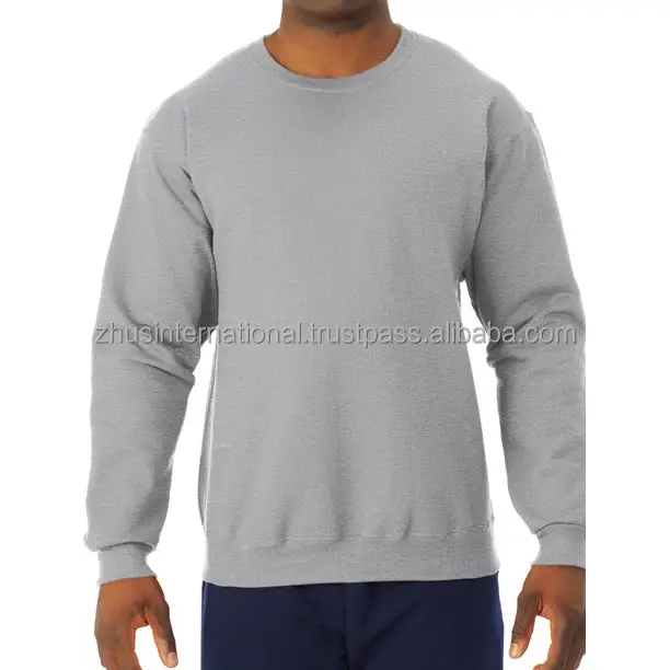 Top Quality Premium wholesale 100% Cotton crewneck plain pullover Men's and Women's Fleece Crew Neck Sweatshirt