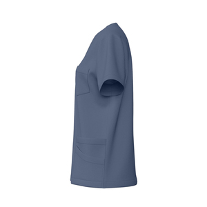 Best Quality Low Price Custom Logo And Solid Color Doctors Hospital Wear Medical <b>Scrubs</b> <b>Top</b> Shirt Supplier - Product Image 4