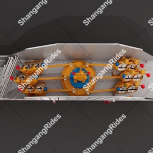 Manèges de parc d'attractions : Manège Kangourou pour parents et enfants monté sur remorque – Vente directe usine - Product Image 4