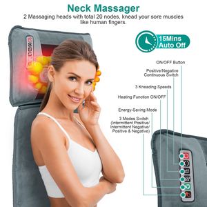 Tappetino per Massaggio Completo del Corpo con Riscaldamento Lombare e 9 Modalità di Vibrazione per Massaggio ai Piedi - Product Image 5