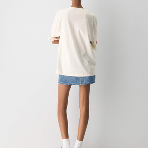 T-shirt décontracté imprimé pour femme, manches courtes, léger, doux, confortable, pour tous les jours, tissu respirant, vêtements personnalisés - Product Image 3