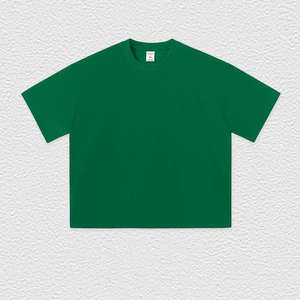 T-shirt Cropped Boxy Fit en Coton Lourd pour Homme – Style Streetwear Oversize, T-shirt Vierge Coupe Boxy, Personnalisable avec Logo - Product Image 3