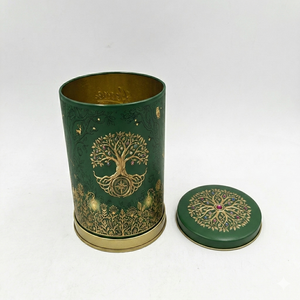 Premium Round Embossed Music Carousel Tin <b>Box</b> for <b>Cookies</b> - Product Image 2