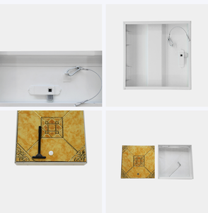 Panel <span class=keywords><strong>de</strong></span> Acceso Invisible para Techo <span class=keywords><strong>de</strong></span> Baño y Cocina, <span class=keywords><strong>Puerta</strong></span> <span class=keywords><strong>de</strong></span> Inspección con Acabado en Mármol Dorado <span class=keywords><strong>de</strong></span> 300x300 mm con <span class=keywords><strong>Cerradura</strong></span> - Product Image 6