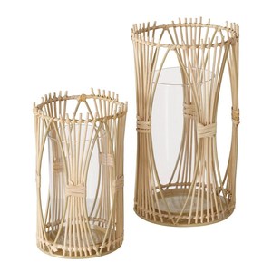 Rustic Handmade Bamboo <b>Candle</b> Jars Lanterns Handicraft Rattan Weaving for Home Decor & <b>Garden</b> Other <b>Candle</b> <b>Holders</b> Decorative - Product Image 6