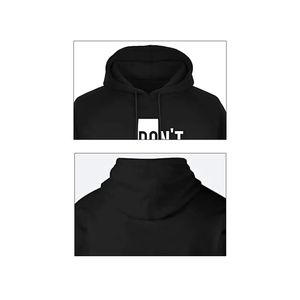 Sweat-shirts personnalisés pour hommes, en coton molletonné 100%, à manches longues, couleur blanche, avec broderie et impression sérigraphique, style oversize, pour l'hiver. - Product Image 4