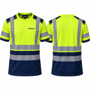 High Visibility <b>Shirts</b> Quick Dry <b>Hi</b> <b>Vis</b> Safety Short Sleeve <b>Shirts</b> for Men Construction Work <b>T</b> <b>Shirt</b> Breathable - Product Image 1