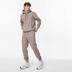 Conjunto Deportivo Azul Sólido para Hombre al por Mayor, Sudadera con Capucha y Pantalones Deportivos de Algodón con Cintura Elástica para Uso Casual de Otoño - Product Image 5