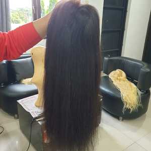 100% humain Remy cheveux frontal dentelle perruque cuticule aligné indonésien naturel cheveux raides longs asiatique vierge cheveux couleur naturelle