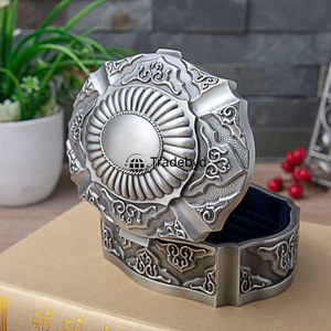 Luxury Carved Metal Organizer Box with Custom Design-Decorative Home Accent by Tradebyd - Product Image 5