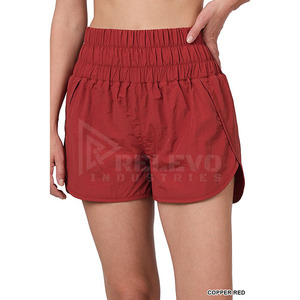 Shorts décontractés pour hommes Relevo de haute qualité, taille mi-haute, avec cordon de serrage, élastiques, sans poches, séchage rapide, respirants, en coton - Product Image 1