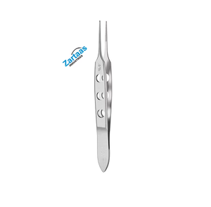 Pinzas de Iris Bishop-Harman de Acero Inoxidable de Alta Calidad, Dentadas, Punta de 0,5 mm, 8,5 cm, Instrumentos Quirúrgicos - Product Image 4