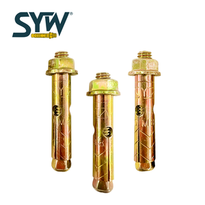 Chất lượng cao SYW 5/16 "x 2 <span class=keywords><strong>3</strong></span>/<span class=keywords><strong>8</strong></span>" Hex Đầu tay áo Neo/tường cắm/mở rộng bolt-vàng kẽm mạ thép an toàn ốc vít - Product Image 3