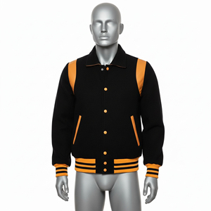 Wholesale Custom Letterman Varsity <b>Jacket</b> for Men-Winter <b>Waterproof</b> <b>Plus</b> <b>Size</b> Woolen Fabric with Custom Color & Logo Options - Product Image 1