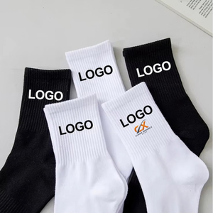 Calcetines Deportivos de Algodón Tejido para Hombre y Mujer, Transpirables, Acolchados, Ecológicos, con Logotipo Personalizado - Product Image 4