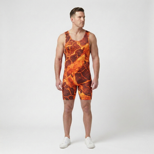 Sous-vêtements de sport pour hommes, justaucorps de fitness, short de lutte, combinaison de fitness avec design sexy à entrejambe et fesses ouverts - Product Image 4