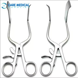 Espéculos de diagnóstico autoajustables de acero inoxidable con cabeza redonda, juego de instrumentos veterinarios - Product Image 3