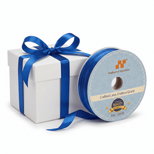 Factory 6mm <b>Blue</b> Double Face Satin Ribbon <b>Roll</b> for Gift Tags Favor Boxes Bouquet Tying Sewing Craft Party Decor Use Cards Floral - Product Image 4