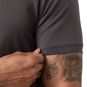 Custom Mens <b>Charcoal</b> Grey Oversized Jersey Casual Gym T-Shirt Quick Dry Breathable Workout Training Fitness Athletic Sports - Product Image 6