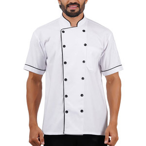 Factory Price High Quality Cotton Long Sleeve Chef <b>Coat</b> Button Closure Needle <b>Detection</b> Custom Size Color Custom Restaurant Bar - Product Image 1