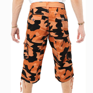 Pantalones Cortos Cargo para Hombre, de Secado Rápido, Transpirables, Cintura Media con Cordón, Color Sólido, Personalizados, Ecológicos, Casuales, Corte Regular, 100% Lona de Algodón - Product Image 2