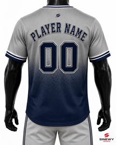 เสื้อเบสบอลผู้ชาย SINEWY SPORTS รุ่น 00 สีไล่ระดับ พิมพ์ลายแบบ Sublimated ระบายอากาศได้ดี แขนสั้น ทรงปกติ สำหรับผู้ใหญ่ - Product Image 2