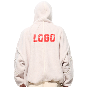 Sweat-shirt à capuche zippé unisexe FLY FIT en jersey 100 % coton tricoté, uni, sportif, 240 g, respirant, écologique, avec logo frontal, idéal pour le printemps - Product Image 4