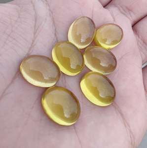 Cuarzo Limón Natural Cabujón Ovalado con Base Plana, Piedra Suelta para Joyería, Manualidades y Coleccionismo - Product Image 6