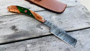 Traditional <b>Shaving</b> Tool Handmade Metal Construction Sharp Durable Edge Comfortable Grip For Beard Damascus Steel Razor Premium - Product Image 4
