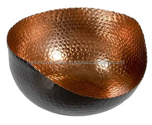 Frutero de cobre eco-sostenible moderno de Alibaba, recién llegado, diseño de llave artesanal con Vieira y borde ondulado para fiestas en casa - Product Image 5