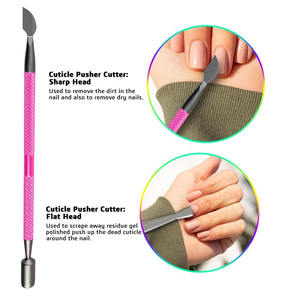 Pince à cuticules en acier inoxydable à double ressort, outil de coupe et de finition pour cuticules et peaux mortes - Product Image 6