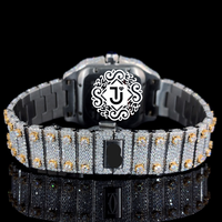 Montre de luxe de haute qualité, nouvelle arrivée, 41 mm, en moissanite, style hip-hop, mouvement mécanique ETA avec finition de luxe, quantité en gros