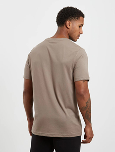 T-shirt en jersey de coton à manches courtes et col rond pour homme, coupe classique, couleur unie, style décontracté - Product Image 4