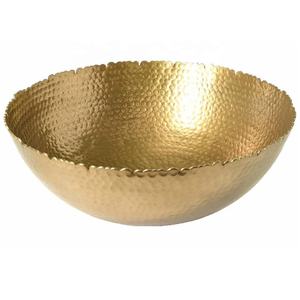 Hot Selling Minimalist Style Gold Hammered <b>Salad</b> <b>Serving</b> <b>Bowl</b> Aluminium Mixing <b>Bowls</b> for Housewarmings Dinner Parties - Product Image 3